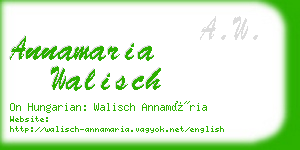 annamaria walisch business card